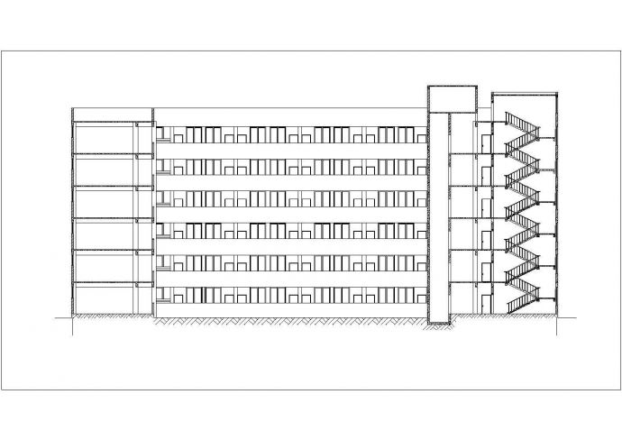 某六层6549平某商业办公楼毕业设计(含计算书、施工组织设计、建筑结构设计图)_图1