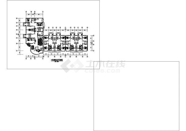广州 六栋楼的方案施工期临建（生活办公）用房设计CAD全套建筑施工图-图一