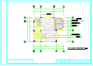宝石A型别墅装修cad设计图纸-图一