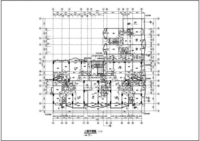 济南小高层商业住宅底商私人住宅楼设计CAD详细建筑施工图_图1