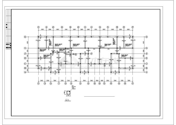 某多层钢筋混凝土结构住宅楼设计cad全套结构施工图（含设计说明）-图二