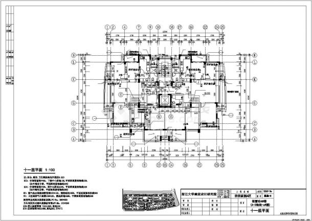 上海小高层住宅设计底商私人住宅楼设计CAD详细建筑施工图-图二