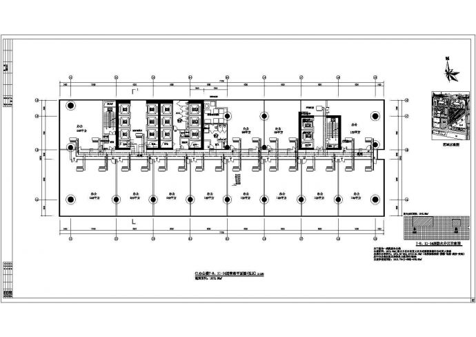 【广东】超高层办公楼空调通风及防排烟系统设计施工CAD图纸_图1