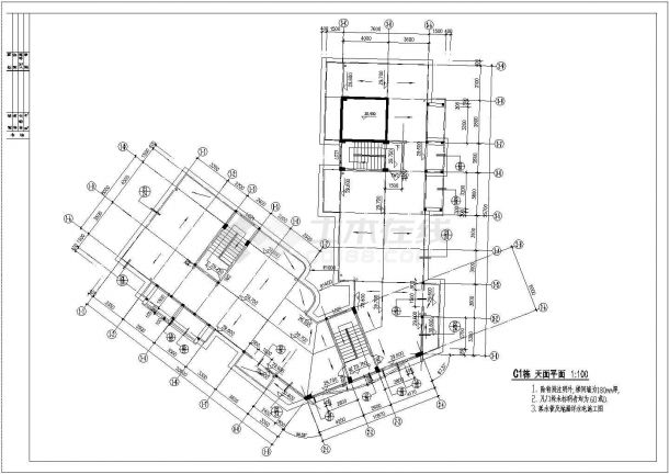 澳门新城市住宅区施工期临建（生活办公）用房设计CAD全套建筑施工图-图二