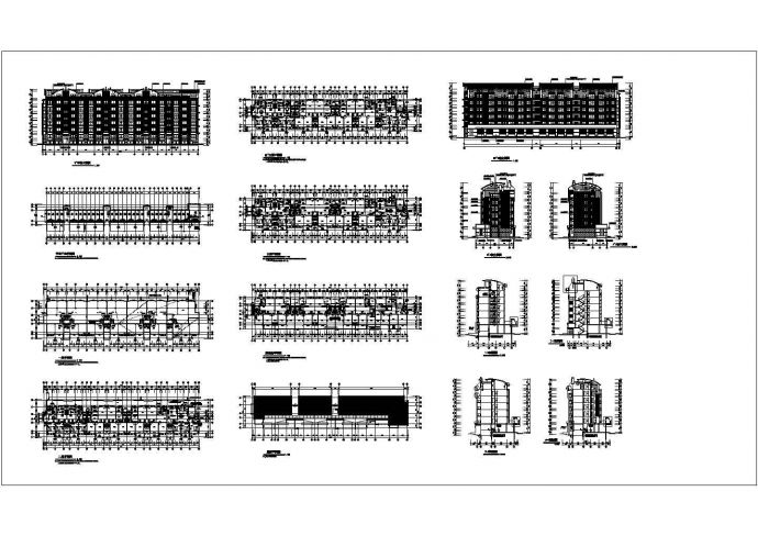 南宁扬子名苑16栋底商私人住宅楼设计CAD详细建筑施工图_图1