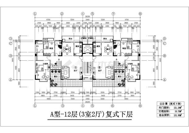 南京一梯二户高层施工期临建（生活办公）用房设计CAD全套建筑施工图-图二