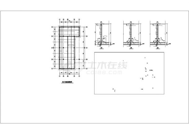 某多层钢结构配电室设计cad全套结构施工图（含设计说明，含水池设计）-图二