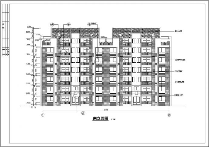 永丰花园住宅楼底商私人住宅楼设计CAD详细建筑施工图_图1