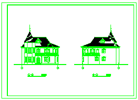 某地别墅设计cad建筑方案图_图1