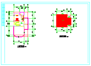 某地小型别墅设计cad建筑方案图_图1