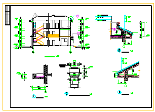 某地区别墅施工设计建筑cad图纸_图1