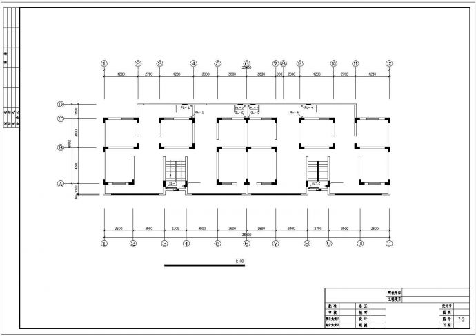  13层(1梯2户2单元)住宅楼给排水设计图_图1