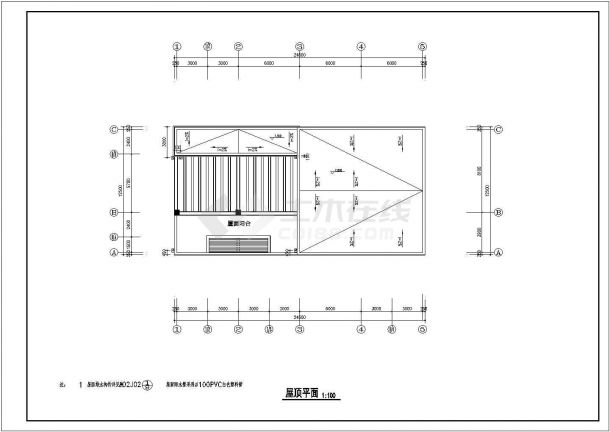 香港某山庄建筑设计全套施工cad图-图二