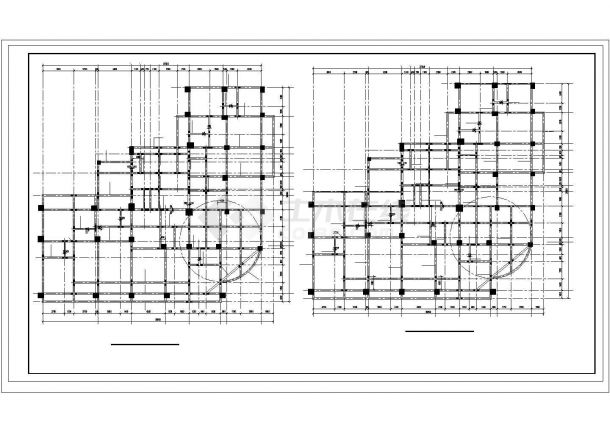 某框架结构高层办公楼结构设计施工图（带一层地下室）-图二