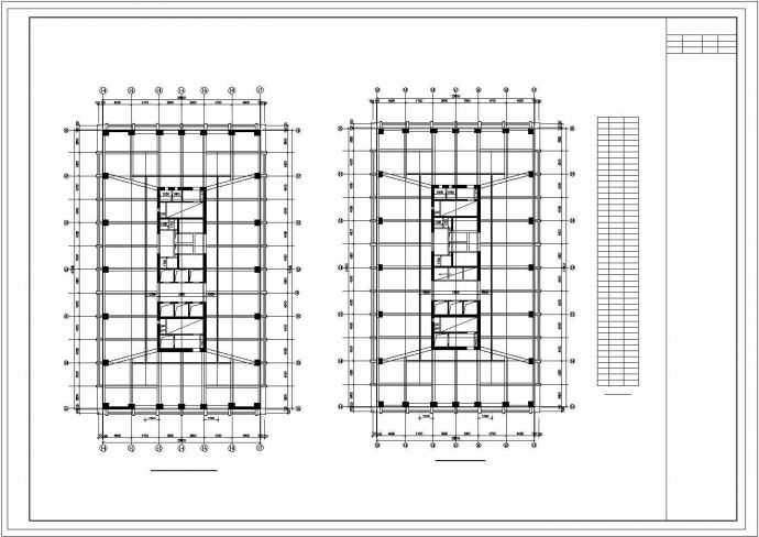 浙江某超高层办公楼结构初步设计CAD图纸_图1