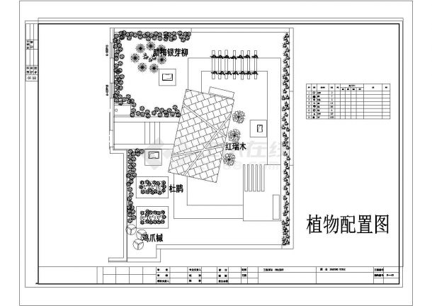 苏州市工业园区宏基大厦屋顶花园平面全套设计CAD图纸-图二