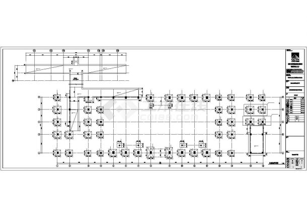某地区单位钢结构车站建筑设计施工CAD图纸-图一