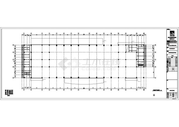 某地区单位钢结构车站建筑设计施工CAD图纸-图二