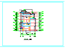 某地高级独栋别墅建筑施工cad设计图-图一