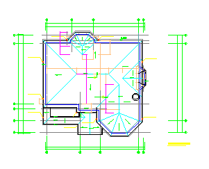 某钢结构别墅建筑cad设计施工图纸-图二