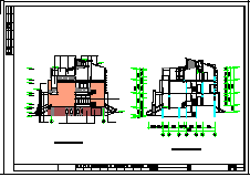 杭州精品排屋别墅建筑cad施工图-图一