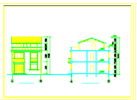 某别墅施工建筑结构cad设计图