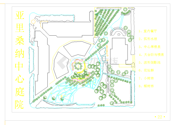 某地景观节点平面图公园设计图集cad施工图纸
