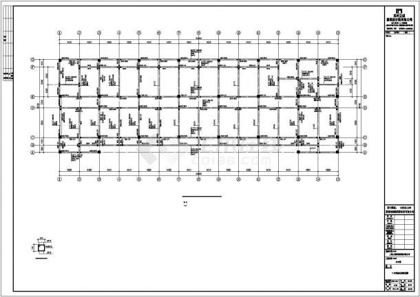 某地区公司办公钢结构建筑设计施工CAD图纸-图一