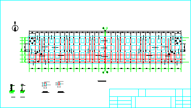 某五层砌体住宅CAD基础平面布置参考图_图1