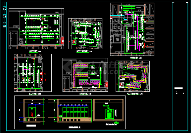 某住宅项目地下室动力变电所大样建筑设计CAD图（2）-图一