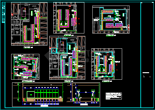 某住宅项目地下室动力变电所大样建筑设计CAD图（2）-图二