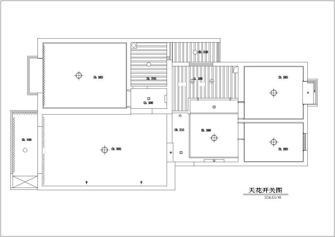 南昌市两居室完整家居室内装饰cad施工图_图1