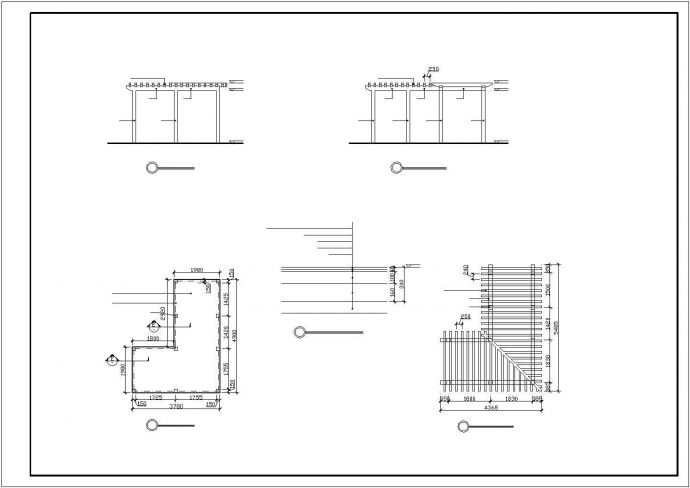 贵阳市理工大学10层框架结构宿舍楼屋顶景观花园全套设计CAD图纸_图1
