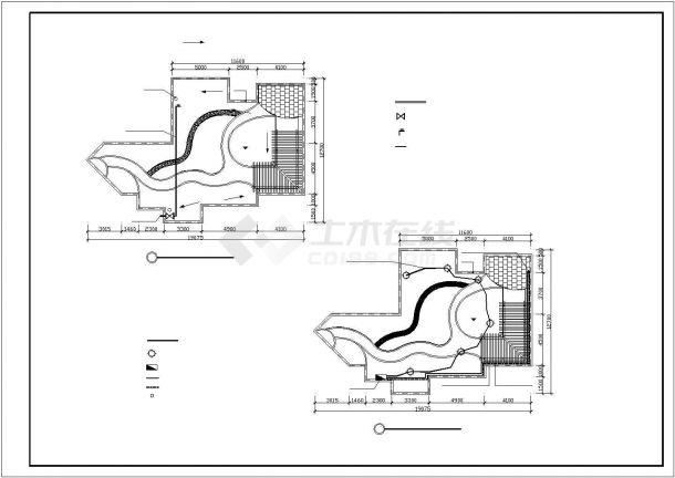 贵阳市理工大学10层框架结构宿舍楼屋顶景观花园全套设计CAD图纸-图二