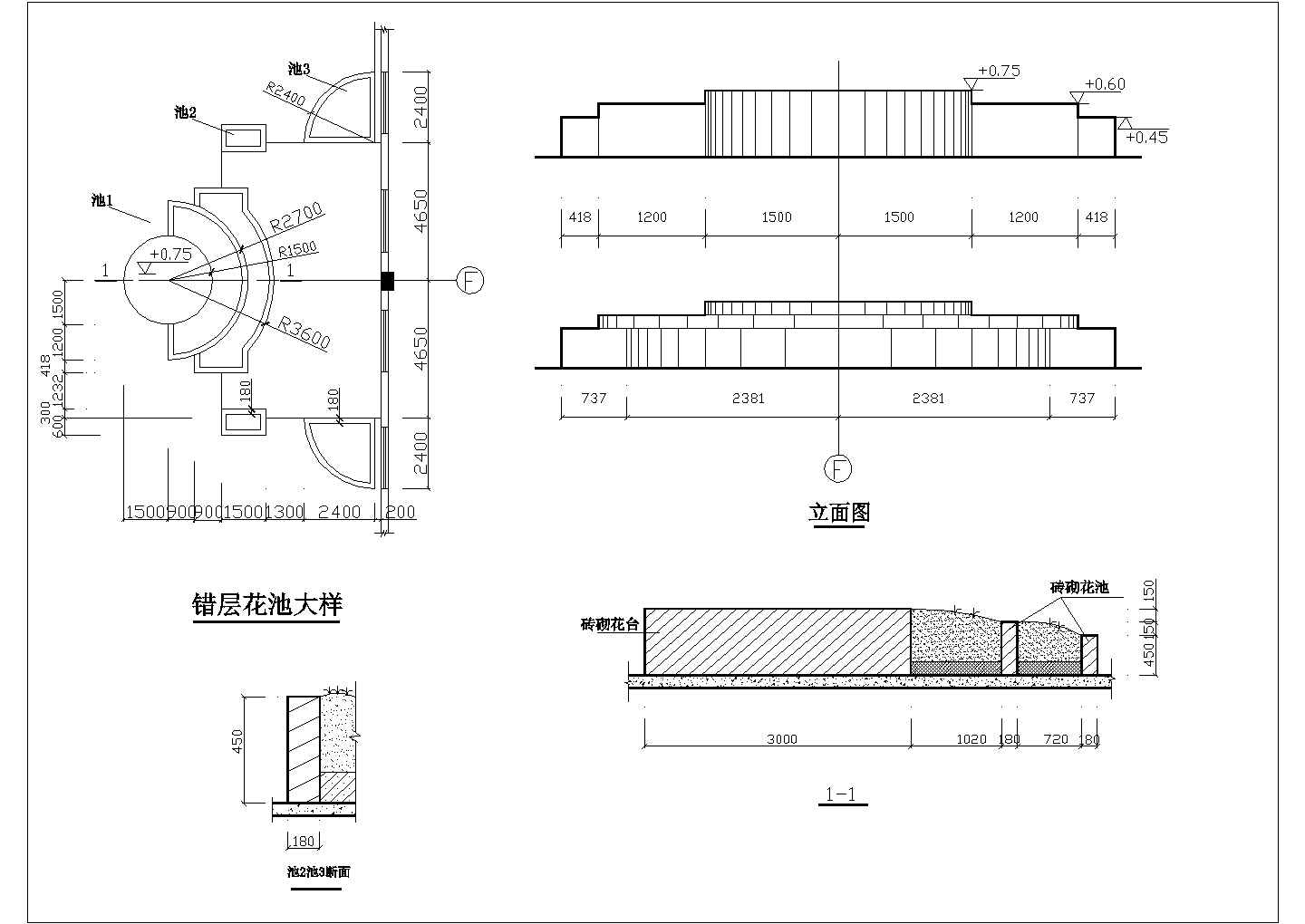 武汉市开元路金昌大厦商业中心屋顶景观花园平面设计CAD图纸