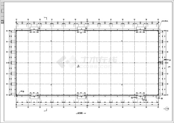 吉林省长春市某单层钢结构工业厂房全套CAD设计施工图-图一