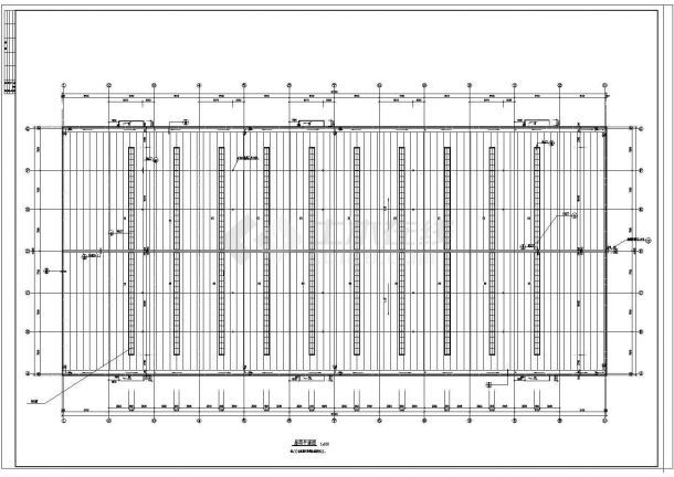 吉林省长春市某单层钢结构工业厂房全套CAD设计施工图-图二