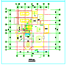 某地区小别墅平面建筑设计cad图纸-图二