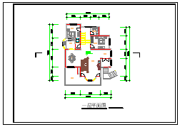 某小别墅方案建筑cad设计图纸_图1