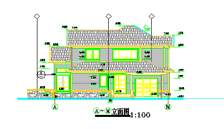 某小型别墅建施设计cad图纸_图1