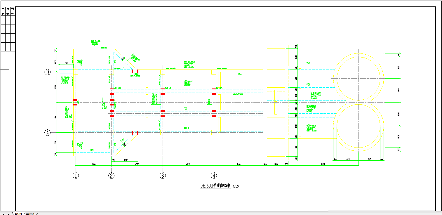 某地某污水处理厂施工图全套CAD图纸