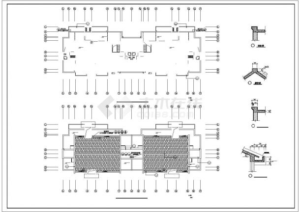 岳阳多层住宅建筑底商私人住宅楼设计CAD详细建筑施工图-图二