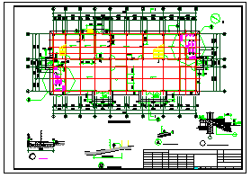 三层综合楼框架结构设计CAD施工图-图二