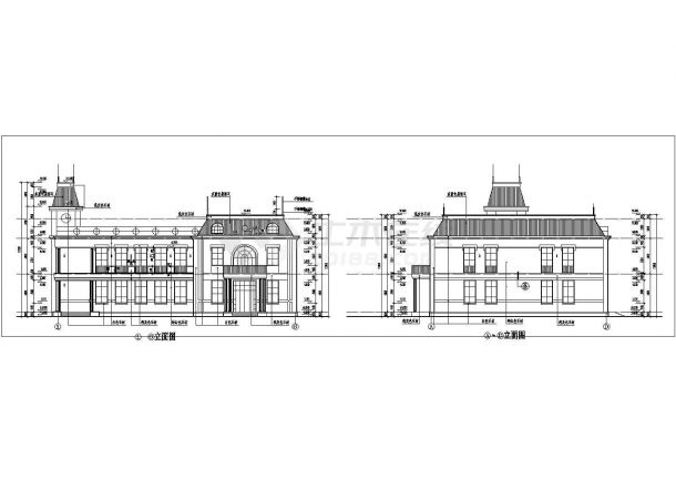 黄山二层会所设计施工期临建（生活办公）用房设计CAD全套建筑施工图-图一