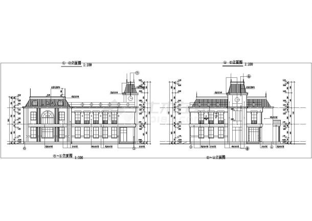 黄山二层会所设计施工期临建（生活办公）用房设计CAD全套建筑施工图-图二