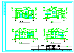 某经典别墅设计建筑cad图纸含效果图_图1