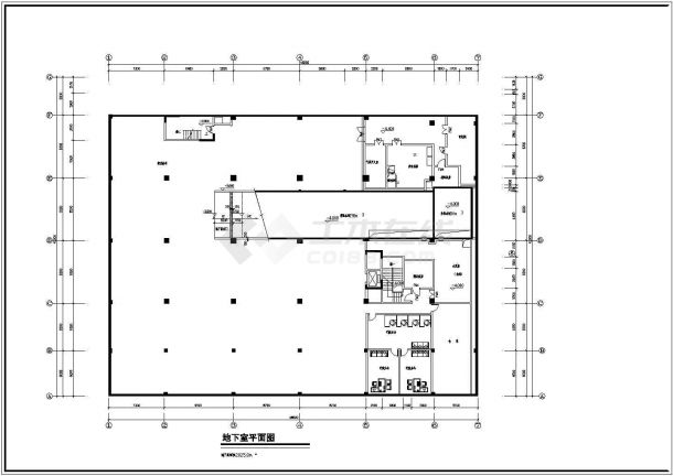 广州市酒店建筑平面设计全套施工cad图-图一