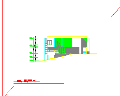 某别墅户型建筑方案设计cad施工图含效果图-图二