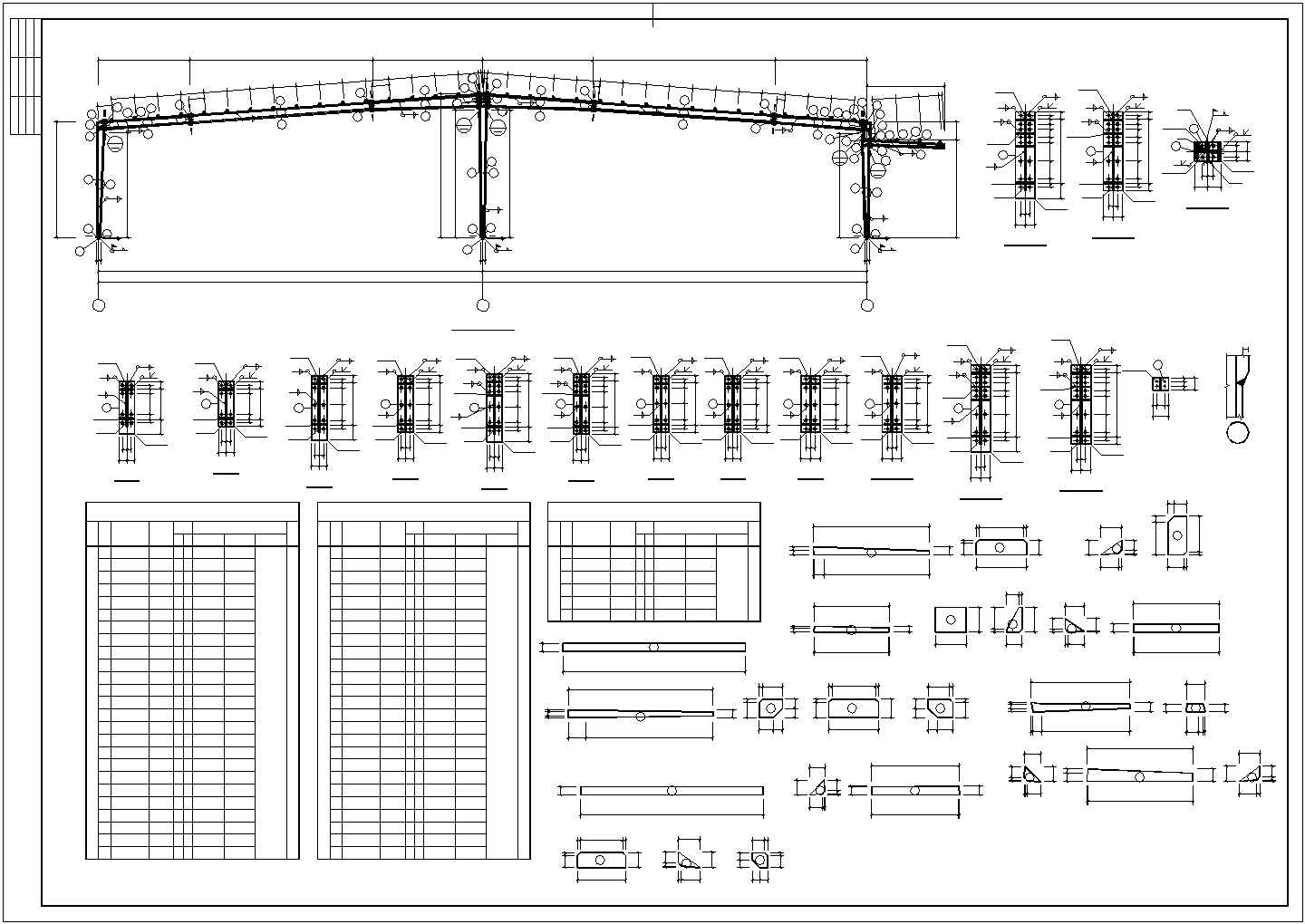 某地区二层钢结构工业厂房建筑设计施工CAD图纸