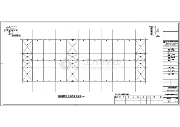 某地区阀门产业园厂区门式钢架结构建筑设计施工CAD图纸-图二